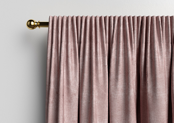 Florence Faux Suede, Petal Pink - Made to Measure Curtains - Image 10